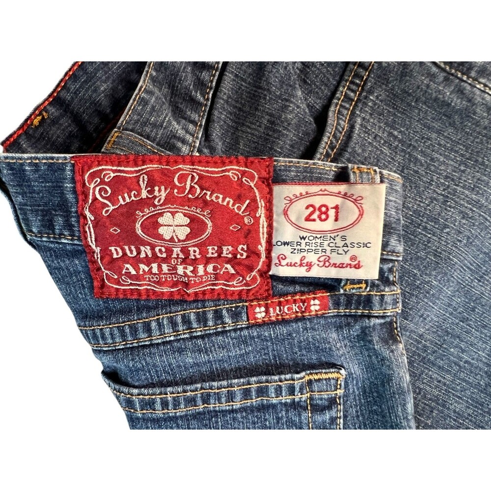 Vintage Y2K Lucky Brand Womens 281 Lower Rise Classic Zipper Fly Jeans 6/28 USA